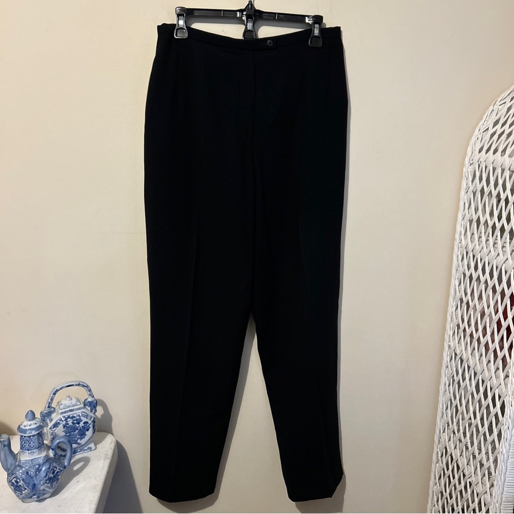 Harve Benard Sport Dress Pants Women’s 10 Black Viscose Type Lined Retro Vintage